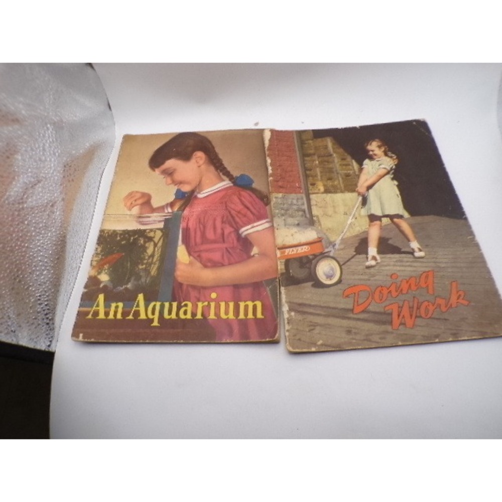 Vintage 1953 An‎ Aquarium/ Doing Work Basic Science Education Series Book Lot 2
